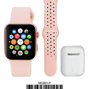 MC801 Pink Smart Watch Combo Set - Gift Box NEW